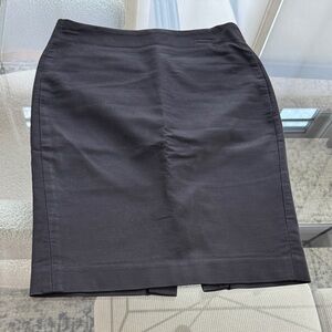 J. Crew Sleek Black Pencil Skirt